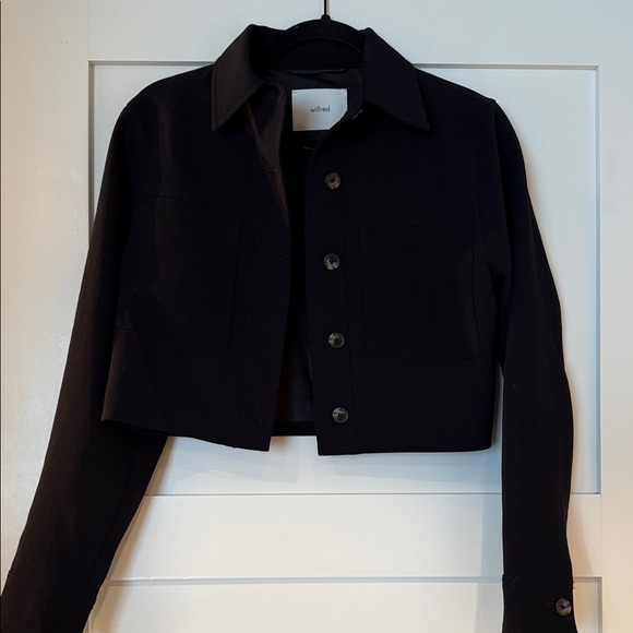 Wilfred Black Cropped Jacket - Picture 1 of 4